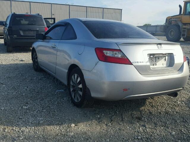 2HGFG12899H522957 - 2009 HONDA CIVIC SILVER photo 3