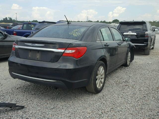 1C3CCBBB4CN299843 - 2012 CHRYSLER 200 BLACK photo 4