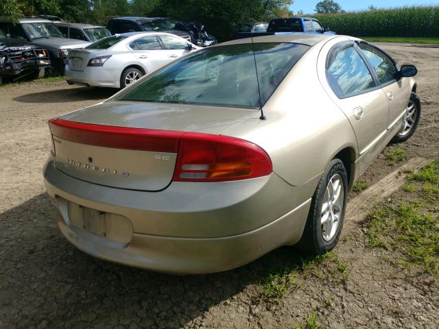 2B3HD46R52H237362 - 2002 DODGE INTREPID S GOLD photo 4