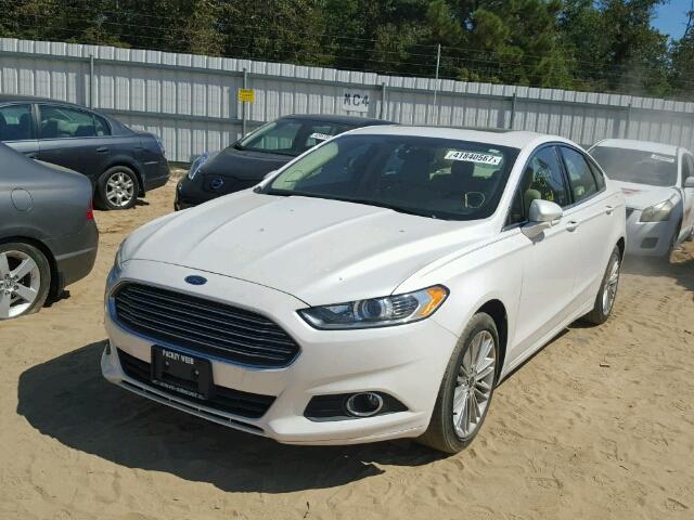 3FA6P0H99ER206536 - 2014 FORD FUSION WHITE photo 2