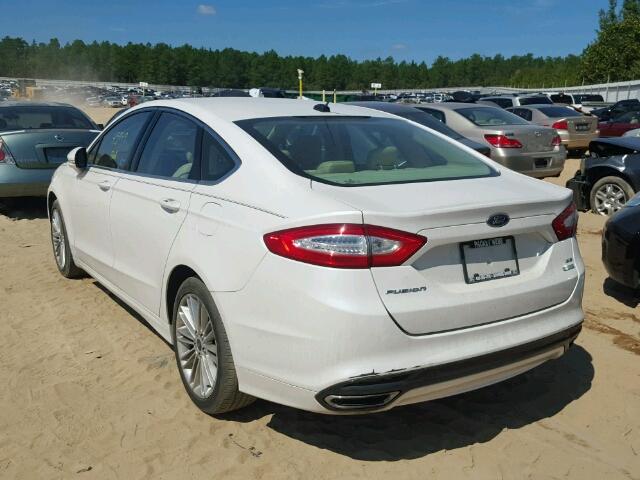 3FA6P0H99ER206536 - 2014 FORD FUSION WHITE photo 3