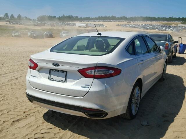 3FA6P0H99ER206536 - 2014 FORD FUSION WHITE photo 4