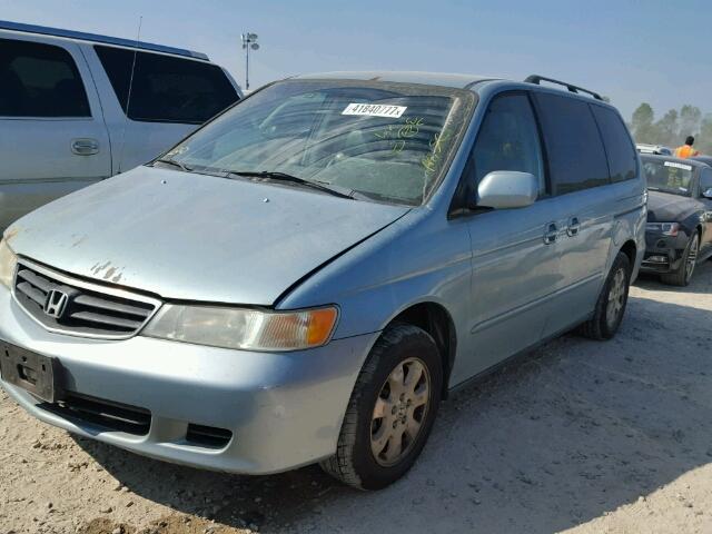 5FNRL18993B091198 - 2003 HONDA ODYSSEY EX TEAL photo 2