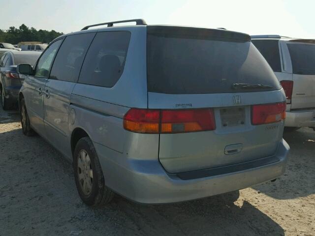 5FNRL18993B091198 - 2003 HONDA ODYSSEY EX TEAL photo 3