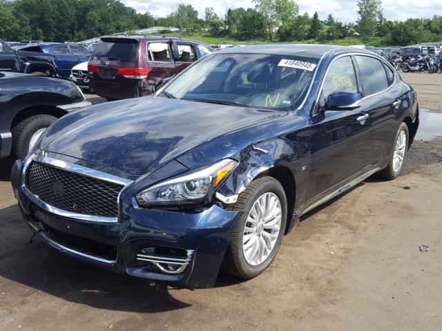 JN1BY1PR6GM720646 - 2016 INFINITI Q70L 3.7 BLUE photo 2