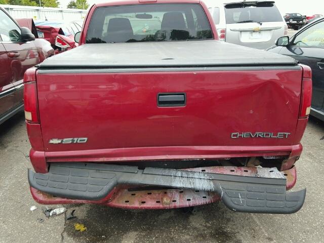 1GCCS19W928264293 - 2002 CHEVROLET S TRUCK MAROON photo 9