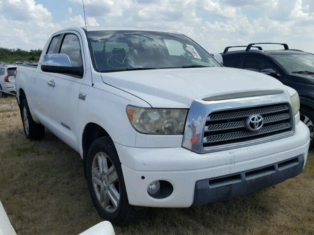 5TFRV58148X052933 - 2008 TOYOTA TUNDRA WHITE photo 1