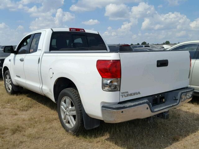 5TFRV58148X052933 - 2008 TOYOTA TUNDRA WHITE photo 3