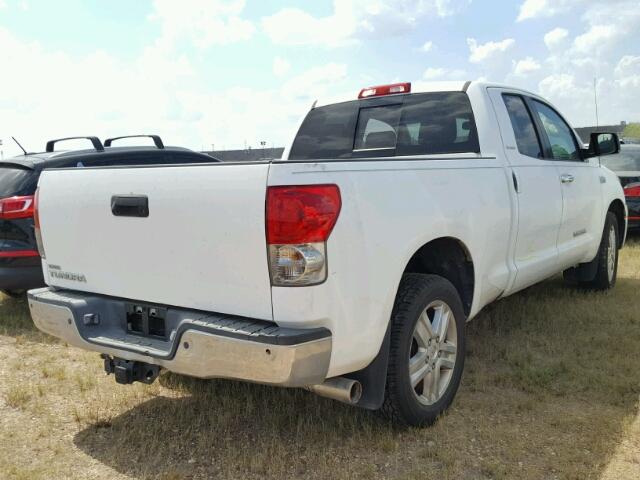 5TFRV58148X052933 - 2008 TOYOTA TUNDRA WHITE photo 4