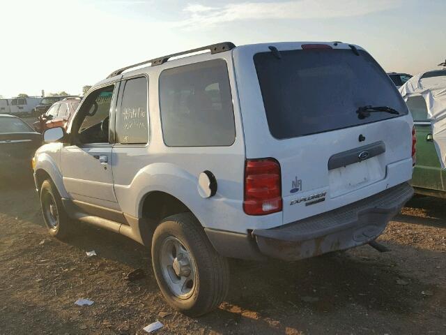 1FMYU60E83UA03713 - 2003 FORD EXPLORER WHITE photo 3