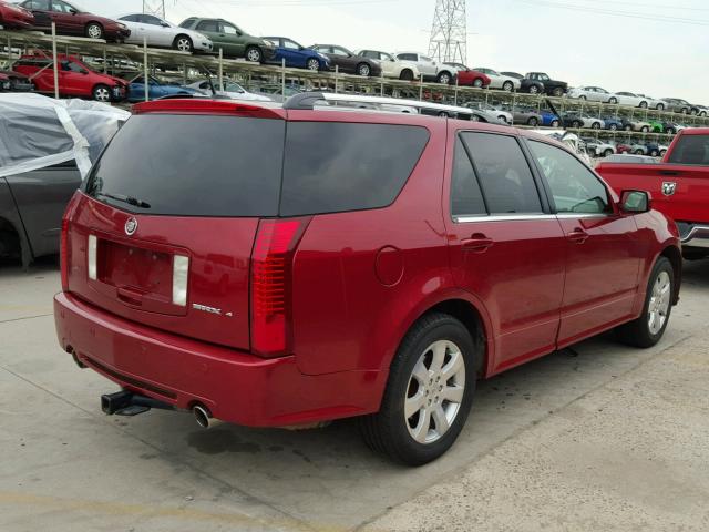 1GYEE437X90108320 - 2009 CADILLAC SRX RED photo 4