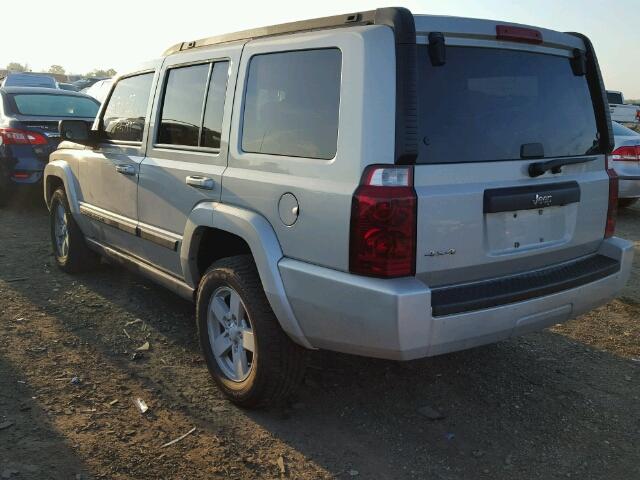 1J8HG48K48C161515 - 2008 JEEP COMMANDER SILVER photo 3