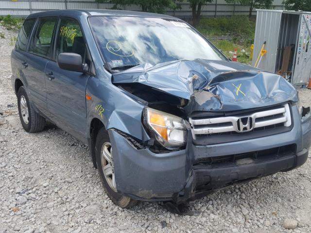 5FNYF18116B002760 - 2006 HONDA PILOT LX GRAY photo 1