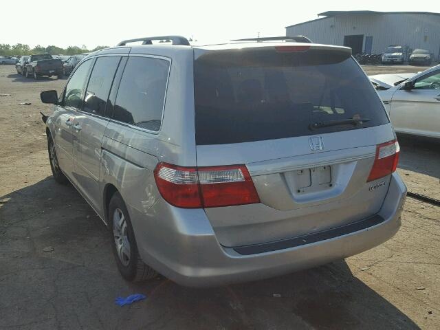 5FNRL38685B413219 - 2005 HONDA ODYSSEY EX GRAY photo 3