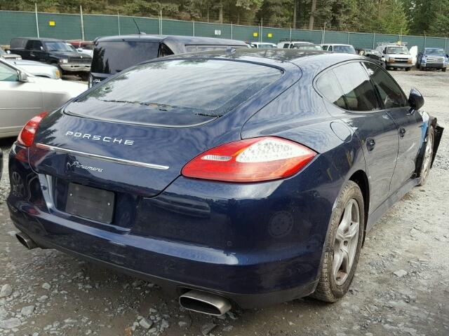 WP0AA2A73BL013710 - 2011 PORSCHE PANAMERA 2 BLUE photo 4