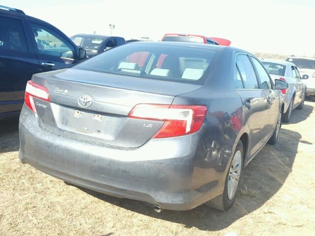 4T4BF1FK5CR258387 - 2012 TOYOTA CAMRY GRAY photo 4