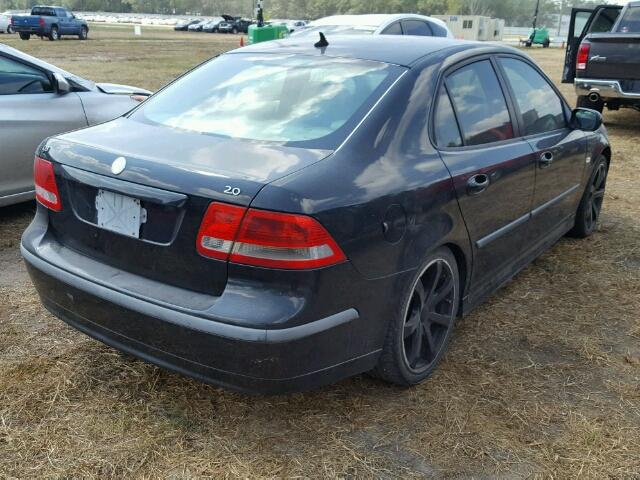 YS3FD45Y061032365 - 2006 SAAB 9-3 BASE BLACK photo 4