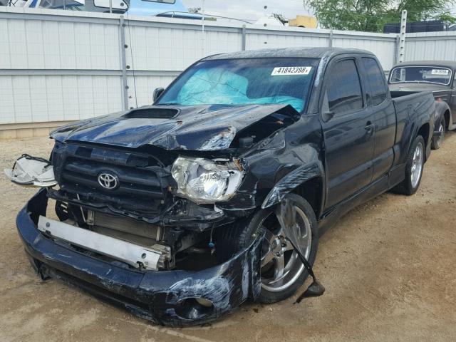 5TETU22N76Z299744 - 2006 TOYOTA TACOMA X-R BLACK photo 2