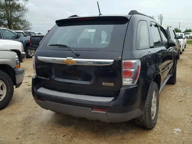 2CNDL13F676031488 - 2007 CHEVROLET EQUINOX BLACK photo 4