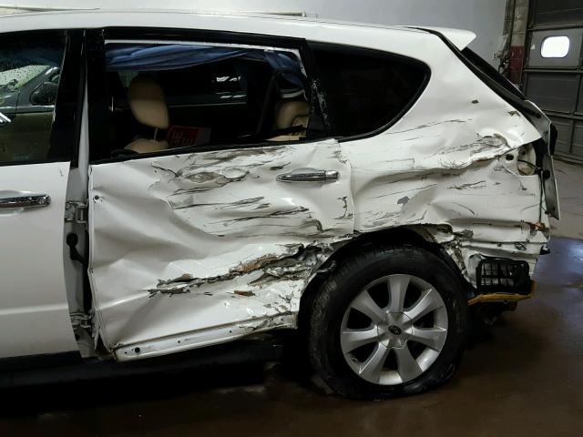 4S4WX83D374405108 - 2007 SUBARU B9 TRIBECA WHITE photo 9