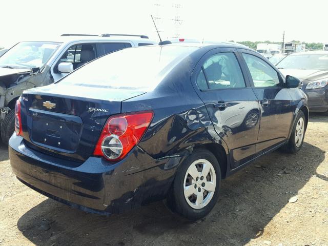 1G1JA5SH3F4117986 - 2015 CHEVROLET SONIC LS BLUE photo 4