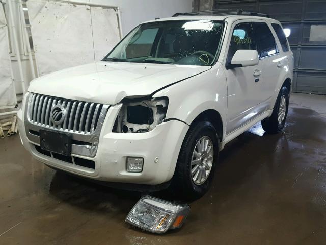 4M2CN9HG3AKJ23716 - 2010 MERCURY MARINER PR WHITE photo 2