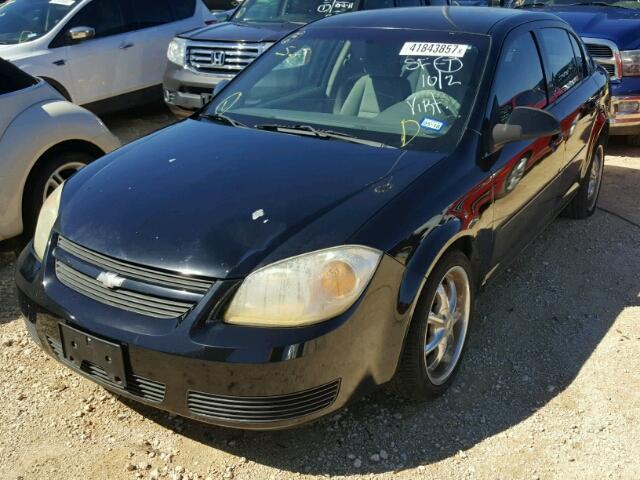 1G1AL55F667702886 - 2006 CHEVROLET COBALT LT BLACK photo 2