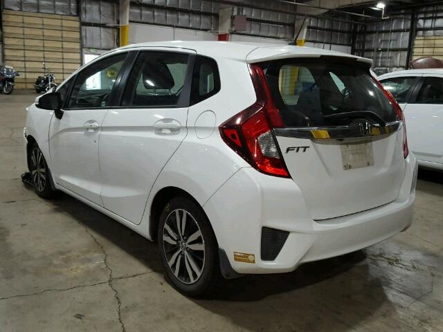 3HGGK5H8XFM764137 - 2015 HONDA FIT WHITE photo 3