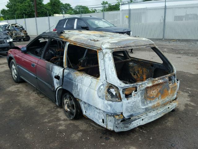 4S3BK6356S7361773 - 1995 SUBARU LEGACY L/O MAROON photo 3