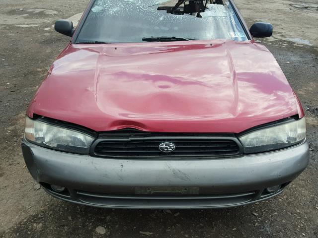 4S3BK6356S7361773 - 1995 SUBARU LEGACY L/O MAROON photo 7