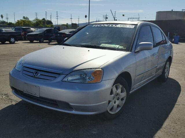 2HGES26882H569154 - 2002 HONDA CIVIC EX SILVER photo 2