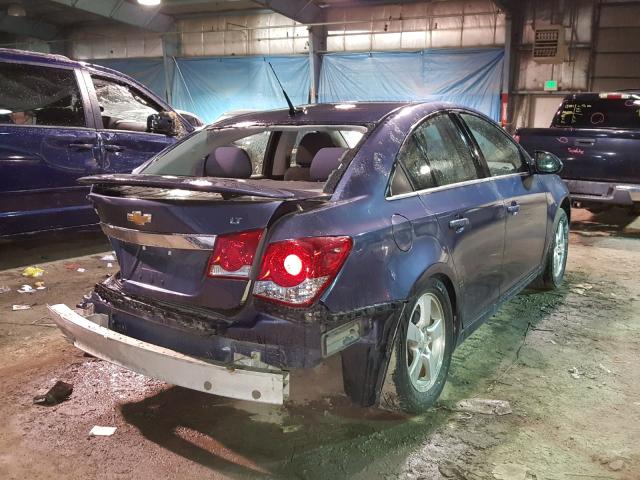 1G1PC5SB4E7245215 - 2014 CHEVROLET CRUZE LT BLUE photo 4