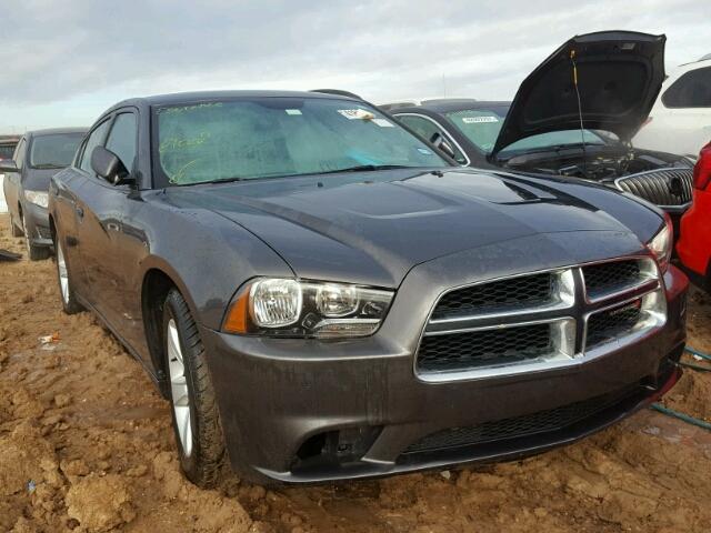 2C3CDXBG7EH314370 - 2014 DODGE CHARGER GRAY photo 1