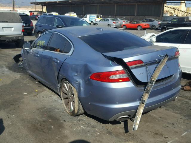 SAJWA06B09HR01787 - 2009 JAGUAR XF PREMIUM BLUE photo 3