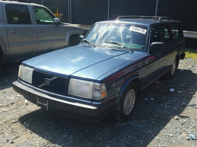 YV1AW8807N1935971 - 1992 VOLVO 240 BLUE photo 2