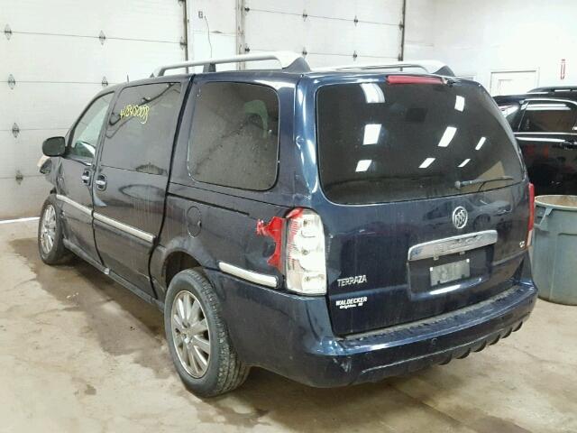 5GADV33L85D234124 - 2005 BUICK TERRAZA CX BLUE photo 3