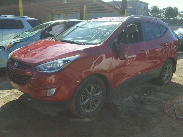 KM8JU3AG1FU046245 - 2015 HYUNDAI TUCSON RED photo 2