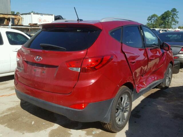 KM8JU3AG1FU046245 - 2015 HYUNDAI TUCSON RED photo 4