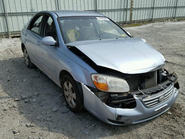 KNAFE121685503177 - 2008 KIA SPECTRA EX BLUE photo 1