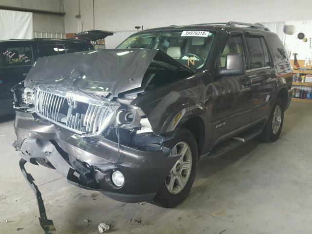 5LMEU68H25ZJ22071 - 2005 LINCOLN AVIATOR CHARCOAL photo 2
