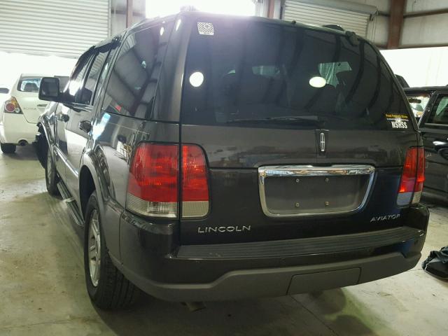5LMEU68H25ZJ22071 - 2005 LINCOLN AVIATOR CHARCOAL photo 3