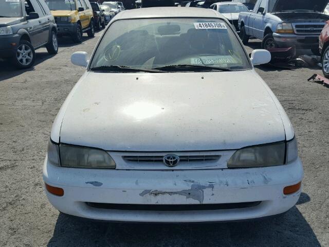 2T1BB02E5VC196879 - 1997 TOYOTA COROLLA DX WHITE photo 9