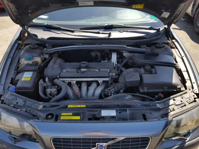 YV1RS64A842332960 - 2004 VOLVO S60 CHARCOAL photo 7