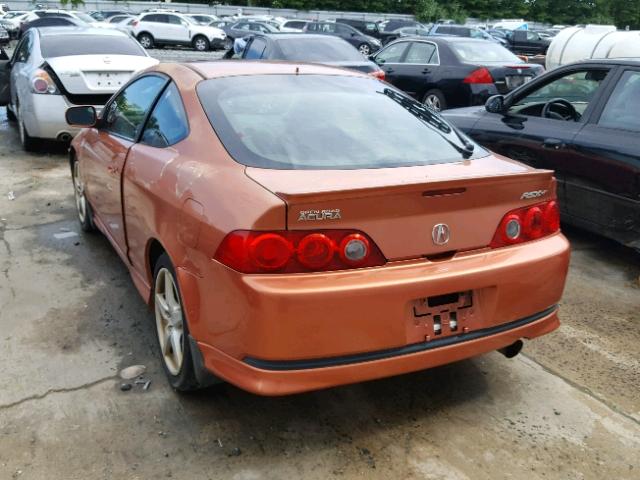 JH4DC53076S005063 - 2006 ACURA RSX TYPE-S ORANGE photo 3