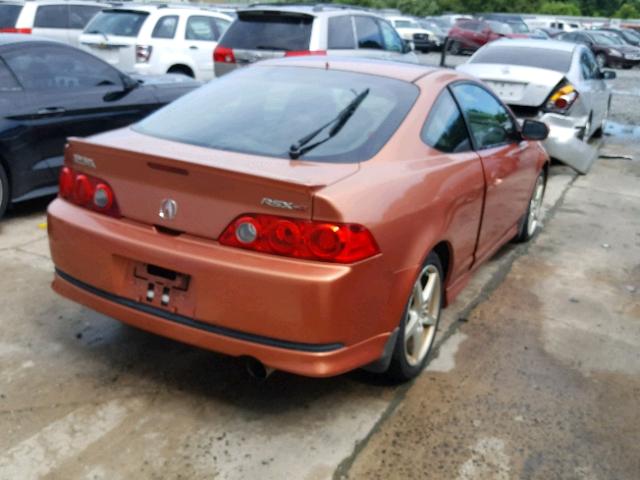 JH4DC53076S005063 - 2006 ACURA RSX TYPE-S ORANGE photo 4