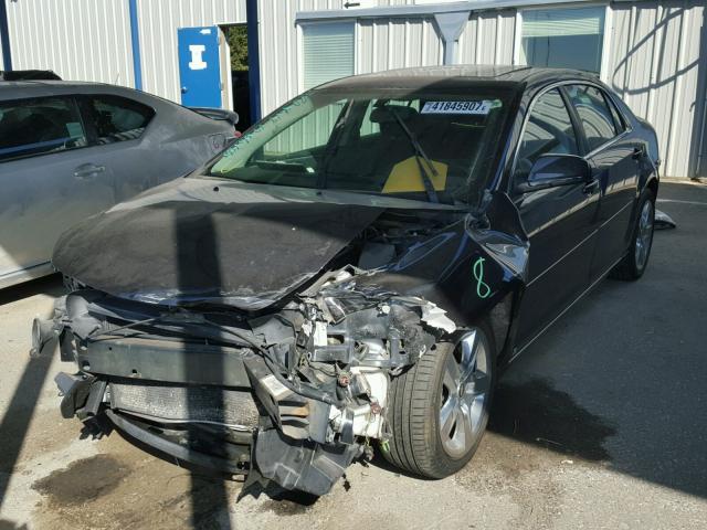 1G1ZH57B884268649 - 2008 CHEVROLET MALIBU 1LT BLACK photo 2