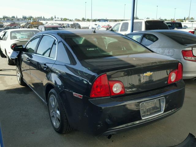 1G1ZH57B884268649 - 2008 CHEVROLET MALIBU 1LT BLACK photo 3