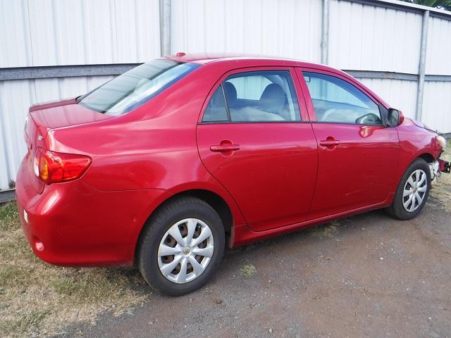 1NXBU40E29Z020543 - 2009 TOYOTA COROLLA RED photo 4