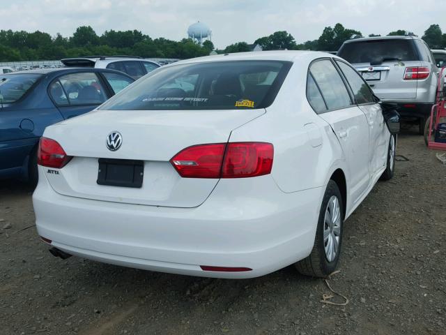 3VW2K7AJ5CM320917 - 2012 VOLKSWAGEN JETTA BASE WHITE photo 4