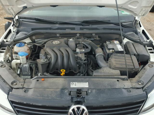 3VW2K7AJ5CM320917 - 2012 VOLKSWAGEN JETTA BASE WHITE photo 7